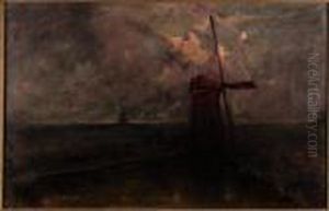 "paesaggio Con Mulino A Vento" 1910