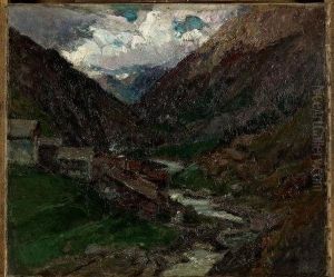 "vallata Alpina" 1920 by Alessandro Lupo