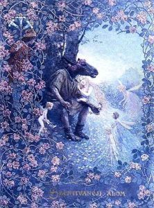 Illustration from A Midsummer Nights Dream by William Shakespeare 1565-1616 c.1900 by Christian August Printz