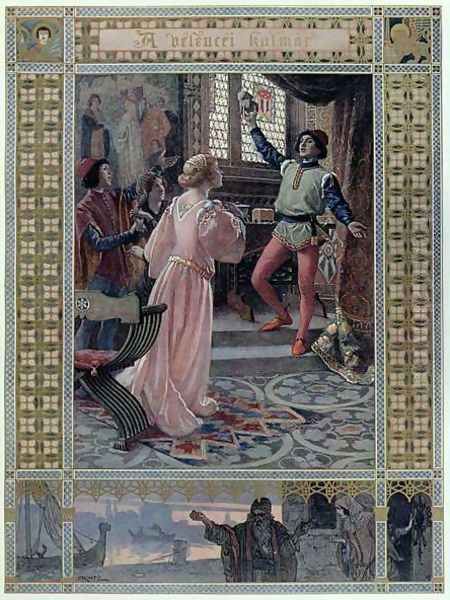 Illustration from The Merchant of Venice by William Shakespeare 1565-1616 c.1900 - view 1
