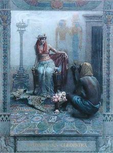 Cleopatra, scene from Anthony and Cleopatra by by William Shakespeare 1564-1616 by Christian August Printz