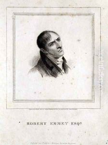 Portrait of Robert Emmet Esq. 1778-1803 engraved by J. Heath, pub. by G. Robinson, London, 1810 by George Petrie