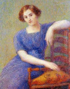 Young Woman in an Armchair by Hippolyte Petitjean