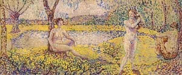 Paysage avec trois baigneuses - view 1