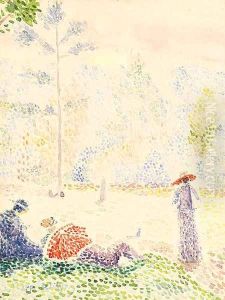La grand jatte by Hippolyte Petitjean
