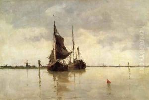 Harbor Scene, Dordrecht by George W. Platt