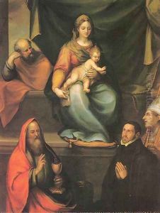 The Holy Family with Saints and the Master Alonso de Villegas 1589