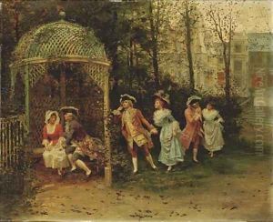 Lovers in the park by Alonso Perez
