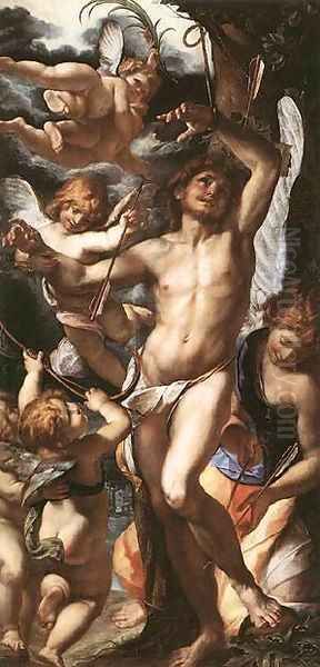St Sebastian Tended By Angels 1610 - view 1