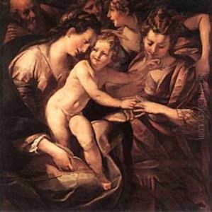 The Mystic Marriage Of St Catherine by Carlo Antonio Procaccini