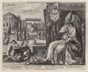 Pope Paul V 1522-1621 engraved by Crispin II de Passe 1597-1670 1610-11 by Crispijn van de Passe