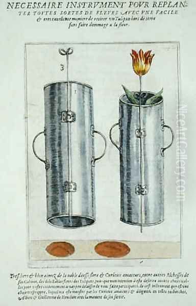 Device for re-planting flowers, from Hortus Floridus, published 1614-15 - view 1