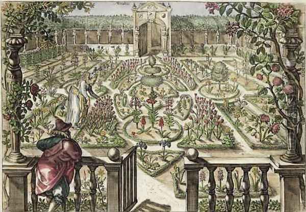 Spring Garden, from Hortus Floridus, published 1614-15 2 - view 1