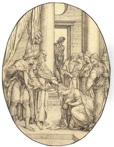 Susanna before the judges by Crispijn van de Passe