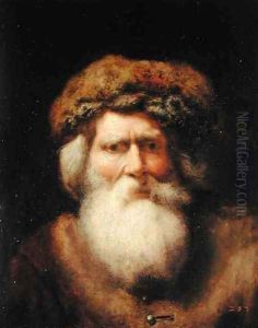 Portrait of an Old Man with Fur Hat, 1654 by Christoph Paudiss