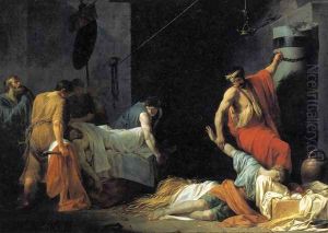 The Funeral of Miltiades 1782 by Jean-Francois-Pierre Peyron