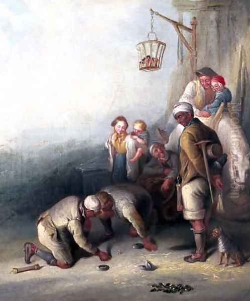 Pitmen Playing at Quoits 2 - view 1