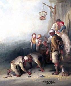 Pitmen Playing at Quoits 2 by Henry Perlee Parker