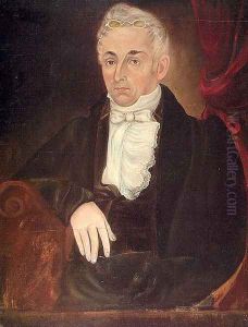 Portrait of Jacob Farrar 1834-35 by Asahel Lynde Powers