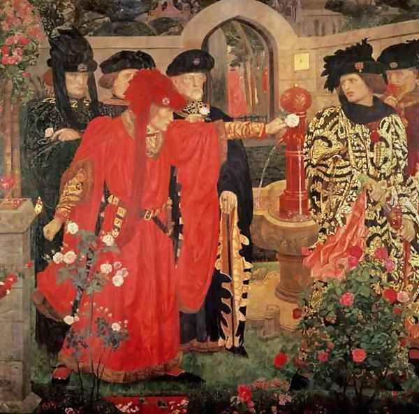 Choosing the Red and White Roses in the Temple Garden, 1910 - view 1
