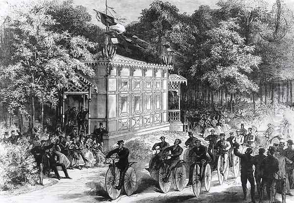 A Velocipede Race at Pre Catelan, c.1860-70 - view 1