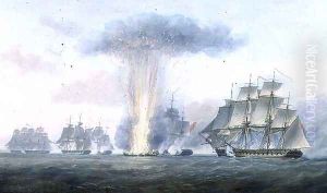H.M.S. Lively capturing the Spanish frigate Clara off Cape St. Mary, c.1806