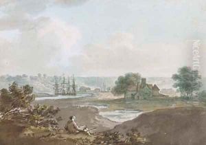 Shipping on an estuary, thought to be at Northam