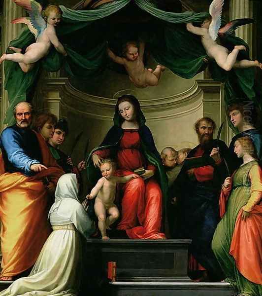 The Mystic Marriage of St. Catherine of Siena with Saints 1511 by Fra Bartolommeo della Porta