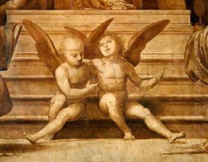 Detail of two angels from Palazzo del Gran Consiglio by Fra Bartolommeo della Porta