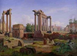 The Forum, Rome by Gustaf-Wilhelm Palm