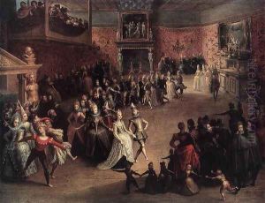 The Ball at the Court 1604 by Marten Pepijn