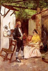 A Flirtation by Vicente de Parades