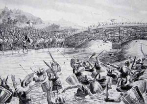 The Battle of Maldon, 991, illustration from the book The History of the Nation by Alfred Pearse