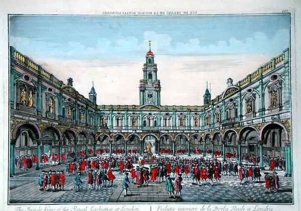 The Inside View of the Royal Exchange, London - view 1