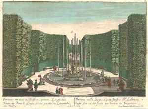 A collection of Vue d'Optics of Paris, Venice, London, Zurich and Naples by Georg Balthasar Probst