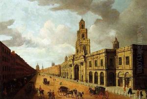 View Of The Royal Exchange, Cornhill, St Paul's Cathedral Beyond