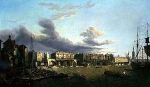 View of Old London Bridge as it was in 1747 2 by John Paul