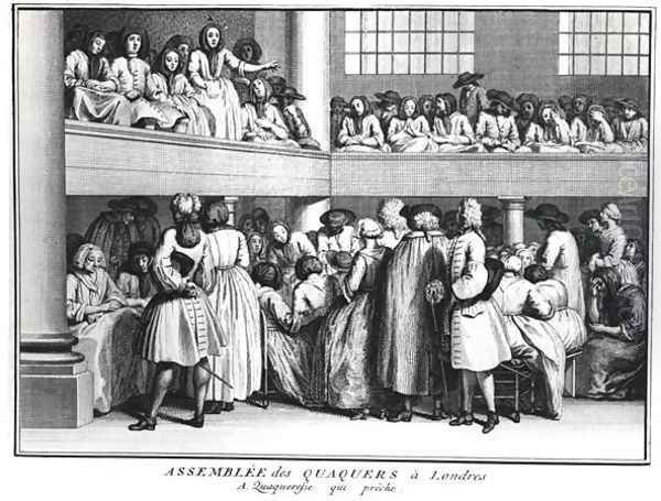 A Quaker Assembly in London, 1736 - view 1