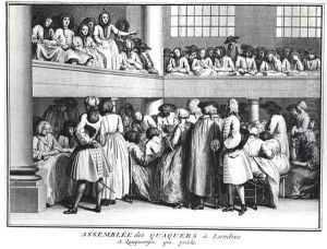 A Quaker Assembly in London, 1736 by Bernard Picart