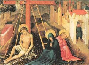 Christ as the Man of Sorrows Beneath the Cross by Master of the Presentation