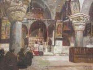Veillee Dans Une Eglise D'orient