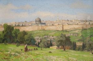 Blick Auf Jerusalem
