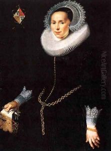 Portrait of Johanna Le Maire by Nicolaes Eliasz. Pickenoy