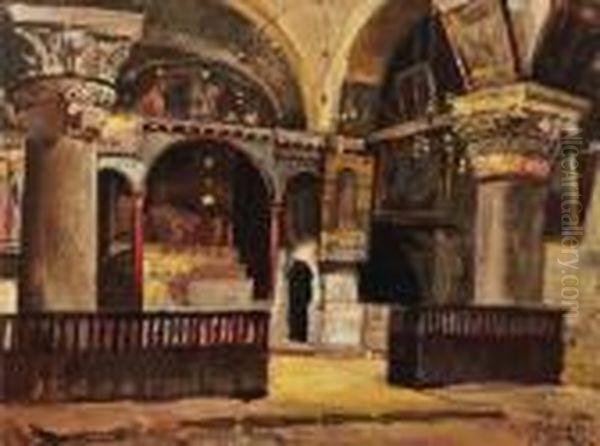 Church Interior, Jerusalem - view 1