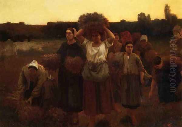 Breton Women Harvesting - view 1
