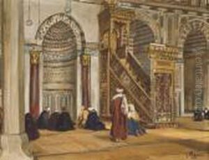 La Mosquee De Al Mu'ayyad, Le Caire by Georg Macco