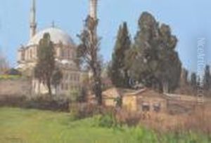 Eyup Sultan Mosque, Constantinople by Georg Macco