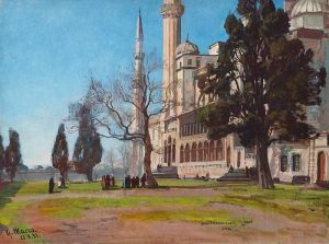 Vue De Lamosquee Suleyman A Istambul by Georg Macco