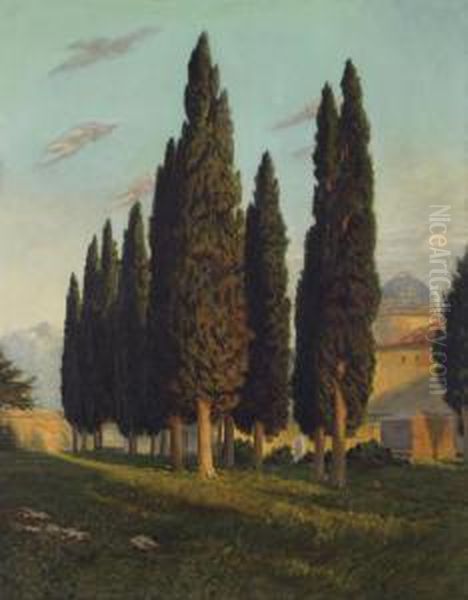 Landscape With Poplar Trees - view 1