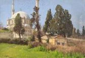 Blick Auf Die Eyup-sultan-moschee
 In Istanbul.